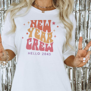 Retro New Year Crew Family T-Shirt