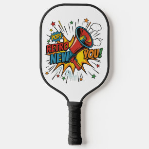 Retro New You: Minimalist Geometric Revival Pickleball Paddle