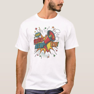 Retro New You: Minimalist Geometric Revival T-Shirt