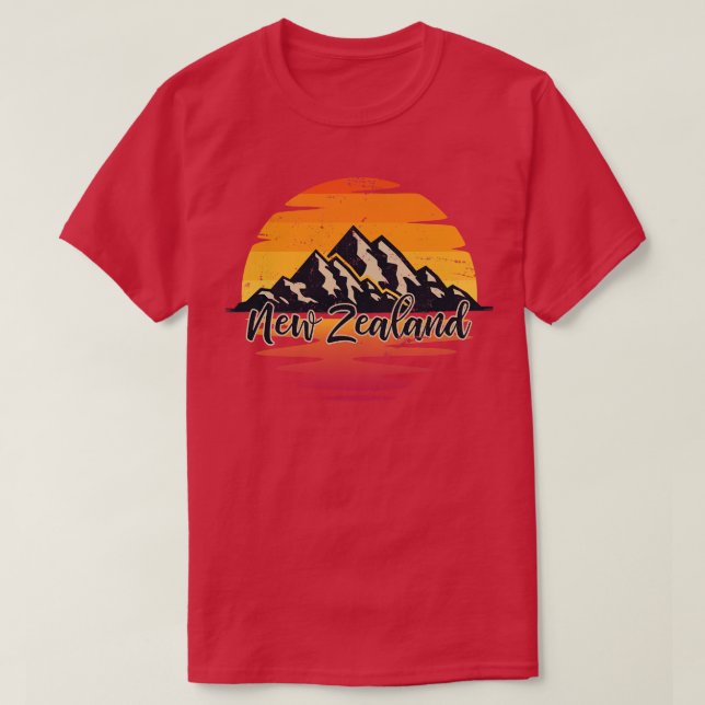 Retro New Zealand T-Shirt (Design Front)
