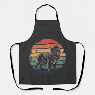 Retro Newfoundland Vintage Dog Lover Gifts for Men Apron