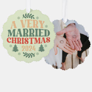 retro newlywed ornaments first married christmas