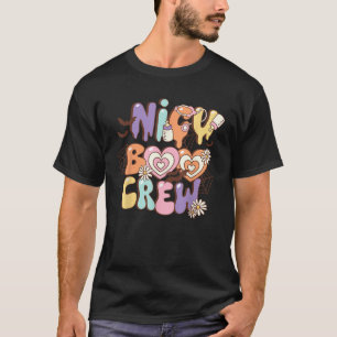 Retro NICU Boo Crew Neonatal ICU Nurse Halloween C T-Shirt