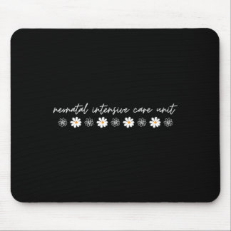 Retro Nicu Nurse Daisy Flower Neonatal Nurse Rn Mouse Mat
