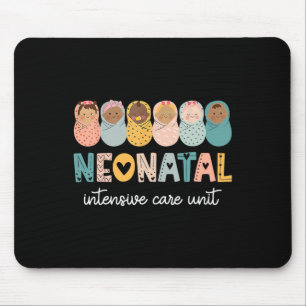 Retro Nicu Nurse Shirt Neonatal Intensive Care Uni Mouse Mat