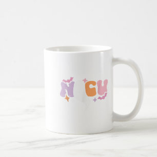 Retro Nicu Nurse Soky Ghost Funny Halloween Nicu N Coffee Mug