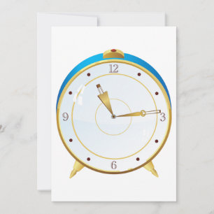 Retro Nightstand Clock Invitations