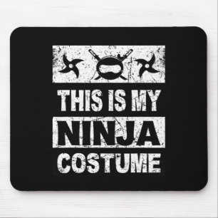 Retro Ninja Costume  Halloween For Boy Kids Men  Mouse Mat