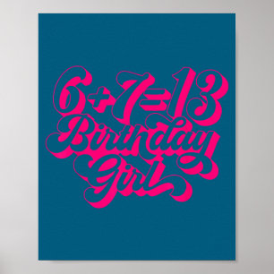 Retro Nk 13th Birthday Girl 6 7 Meme  Poster