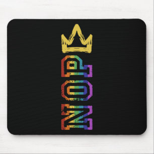 Retro No Kings Nope Protest Sign Shirt For Men Wom Mouse Mat