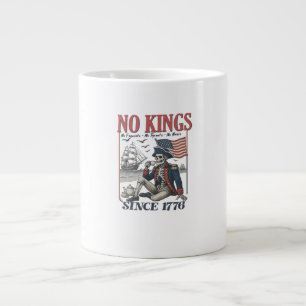 Retro No Kings Since 1776 Rejecting Kings Classic  Large Coffee Mug