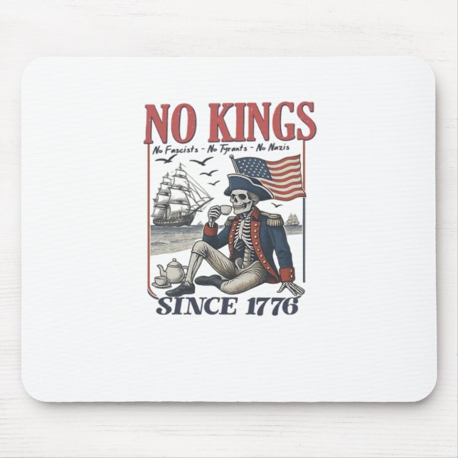 Retro No Kings Since 1776 Rejecting Kings Classic  Mouse Mat (Front)