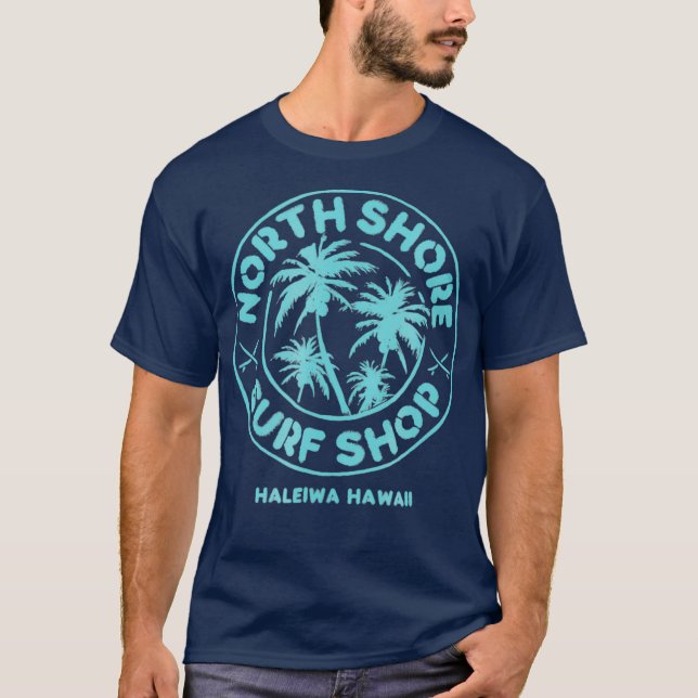 Retro North Shore Surf Haleiwa T-Shirt (Front)