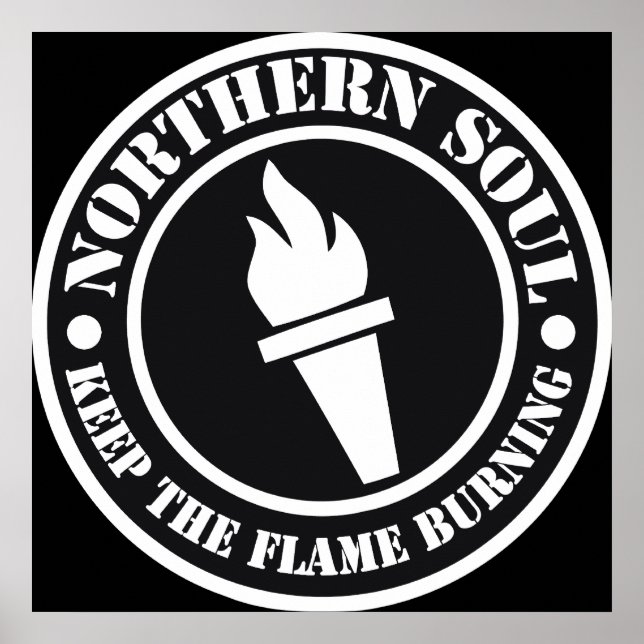 Retro Northern Soul style design Poster (Front)