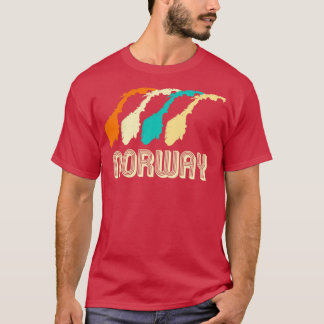 Retro Norway Map2 T-Shirt