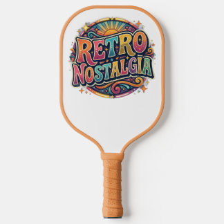 Retro Nostalgia — T-Shirt Design Pickleball Paddle