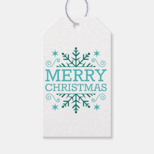 Retro Nostalgic Merry Christmas Gift Tags
