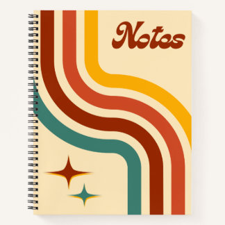 Retro Notes Spiral Notebook