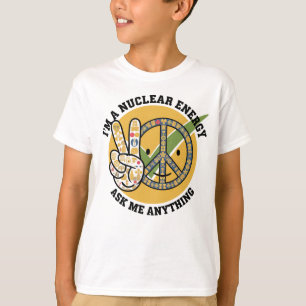 Retro Nuclear Energy design vector art gift T-Shirt