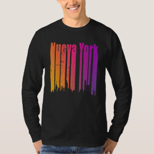 Retro Nueva York Spanish New York City men women k T-Shirt