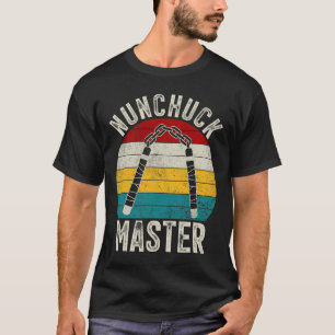 Retro Nunchuck Master Karate Taekwondo Weapon Nunc T-Shirt