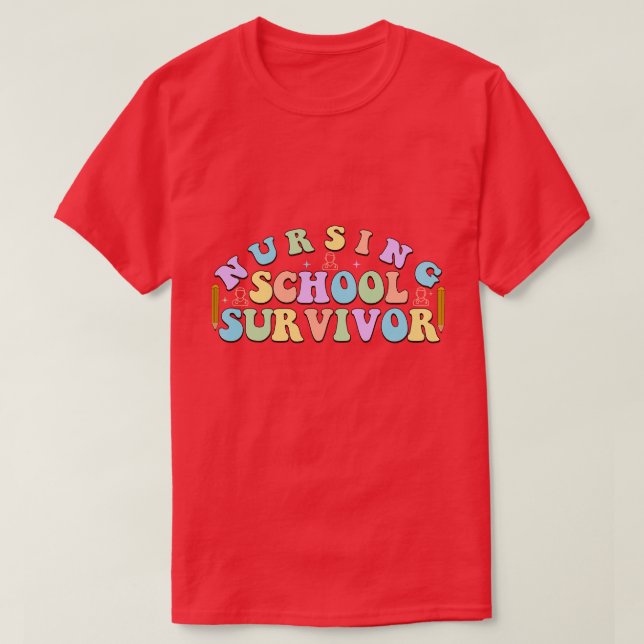 Retro Nurse1 8 T-Shirt (Design Front)
