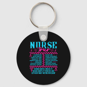 Retro Nurse Nurse Week Men Women Nurse Key Ring