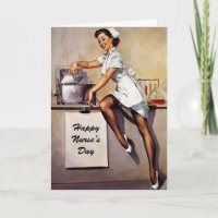 Retro Nurse Nurses Day Card