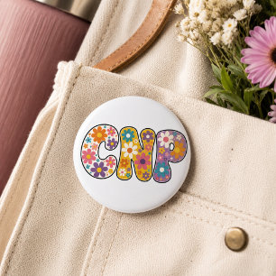 Retro Nurse Practitioner 6 Cm Round Badge