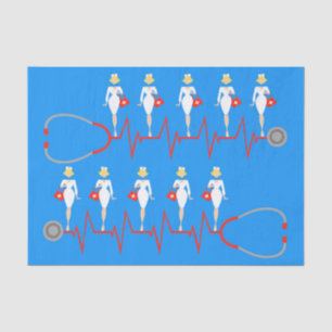 Retro Nurse Tissue Paper