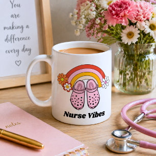 Retro Nurse Vibes  Coffee Mug