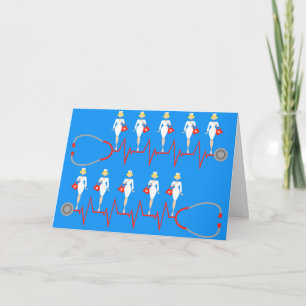 Retro Nurses Call All the Shots Greeting Card