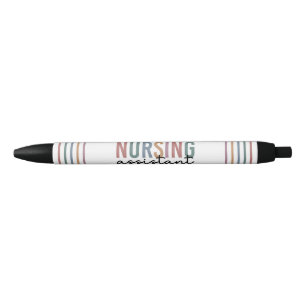 Retro Nursing Assistant CNA Nursing Aide Black Ink Pen