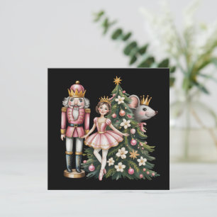 Retro Nutcracker Scene Vintage Christmas Matching Holiday Card