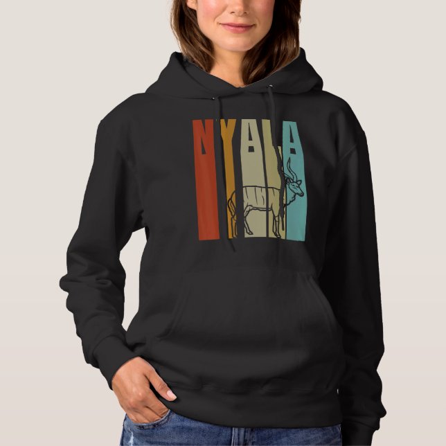 Retro Nyala Antelope Hoodie (Front)