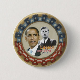 Retro Obama/JFK Button
