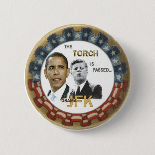 Retro Obama/JFK Button
