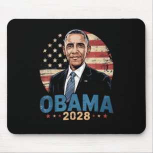 Retro Obama Vintage President 2028 Obama Mouse Mat
