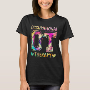 Retro Occupational Therapy Vintage OT Life Tie Dy T-Shirt