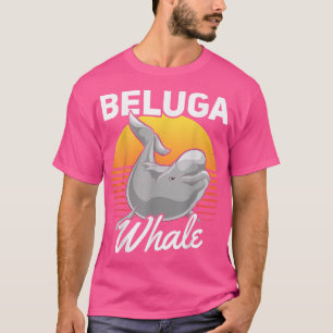 Retro Ocean Animal Ocean Mammal Sea Creature Belug T-Shirt