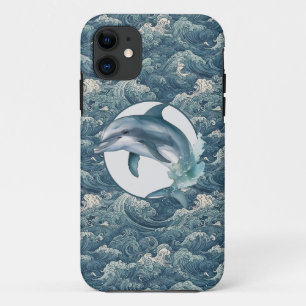 Retro ocean waves iPhone 11 case