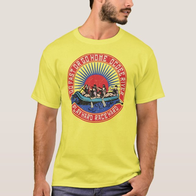 Retro Ocoee River Rafting T-Shirt (Front)