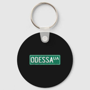 Retro Odessa Ukrainian Stand With Ukraine Key Ring
