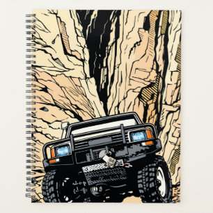 Retro Off-Road Truck Rock Crawl Pop Art Planner