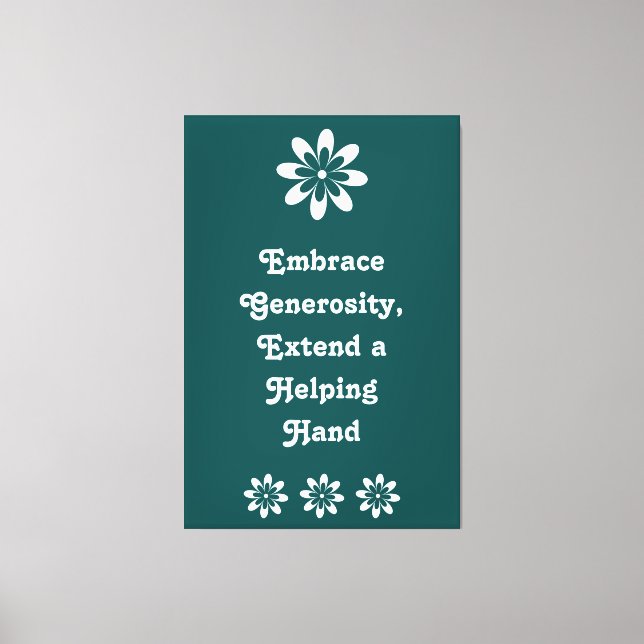 Retro Office Motivational Inspirational Canvas Print (Front)