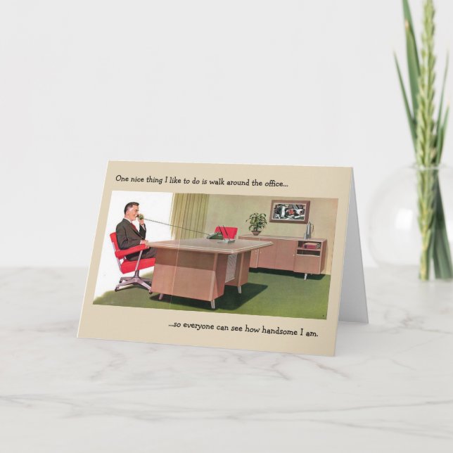 Retro Office - The Delusional Boss, Card (Front)