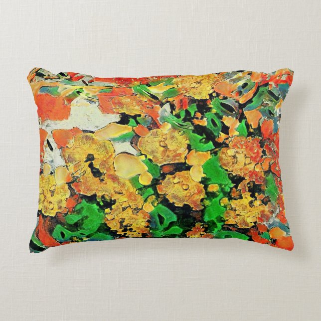 Retro Oil Painting: Van Gogh Monet Decorative Cushion (Front)