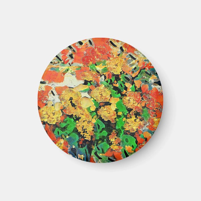 Retro Oil Painting: Van Gogh Monet Magnet (Front)