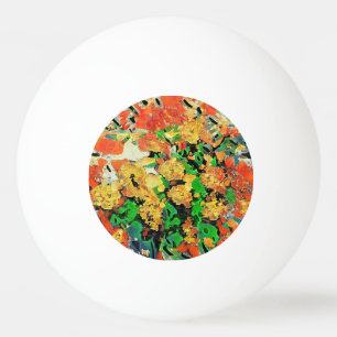 Retro Oil Painting: Van Gogh Monet Ping Pong Ball