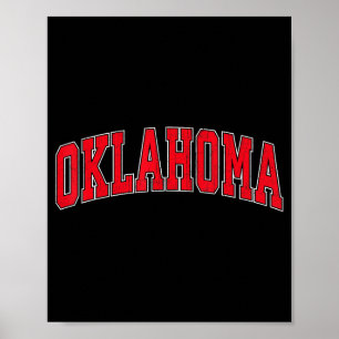 Retro Oklahoma Ok For Men Women Boys Girls Kids Poster